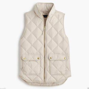 J.Crew Excursion Quilted Down Vest Sz M
